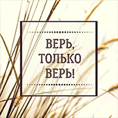 Верь, только верь